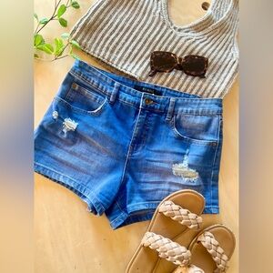 Billabong high rise shorts, indigo blue